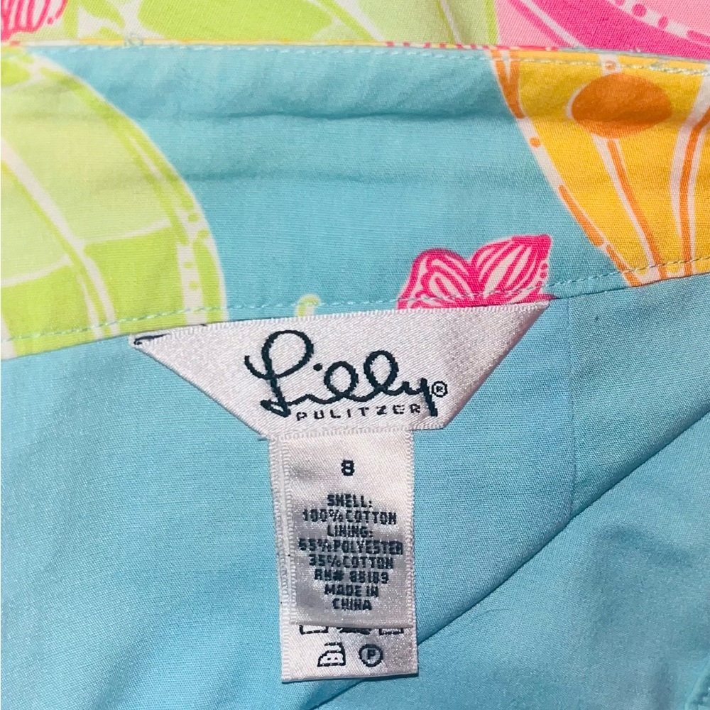 Lilly Pulitzer Blue Hot Air Balloon A-Line Skirt - Picture 4 of 5